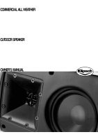 Klipsch CA-525-T - Owners Manual 